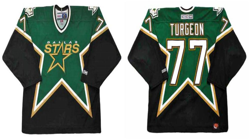 2019 Men Dallas Stars #77 Turgeon Black CCM NHL jerseys->dallas stars->NHL Jersey